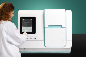 AFYS3G's Lambda768 being operated by lady wearing a white labcoat and gloves