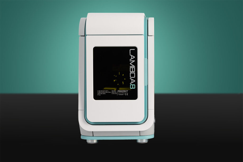 Lambda8 on background